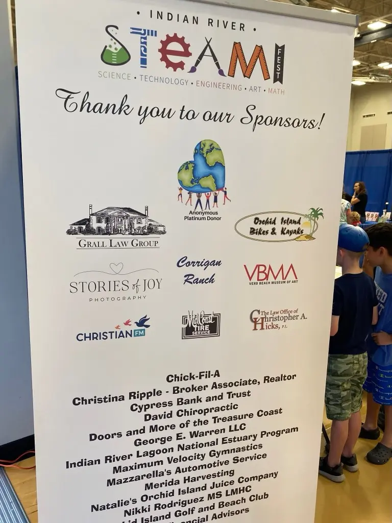 Indian River STEAM Fest is an AWESOME event! We are happy to sponsor and participate in this annual event hosted by Vero Beach Academy.
